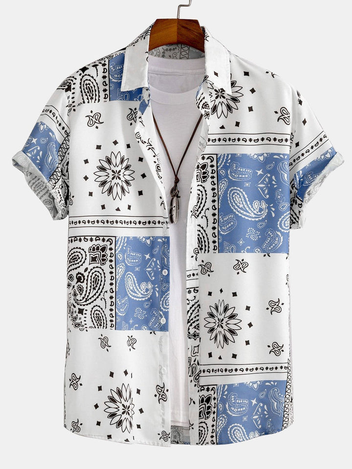 Herren Hemd mit Paisleymuster und Button-Down-Kragen – stilvoll & leicht für den Sommer