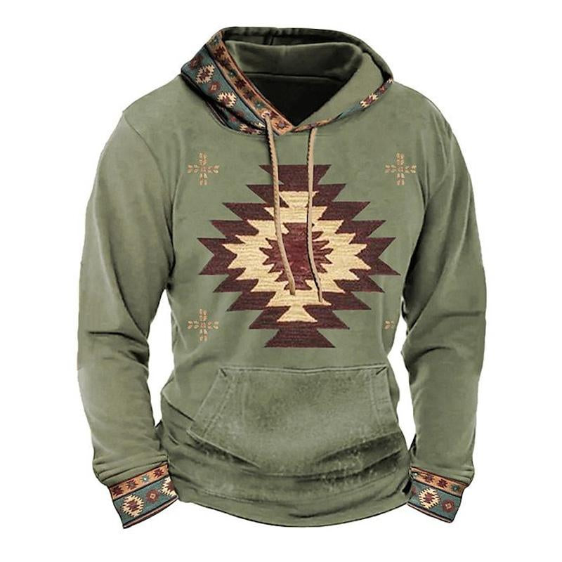 Herren-Kapuzenpulli im Vintage-Stil, weich und bequem für kühle Herbst- und Wintertage