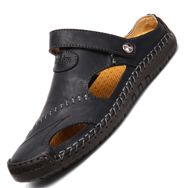 Bequeme Ledersandalen für Männer mit ergonomischer Einlegesohle und flexiblem Design für den Sommer