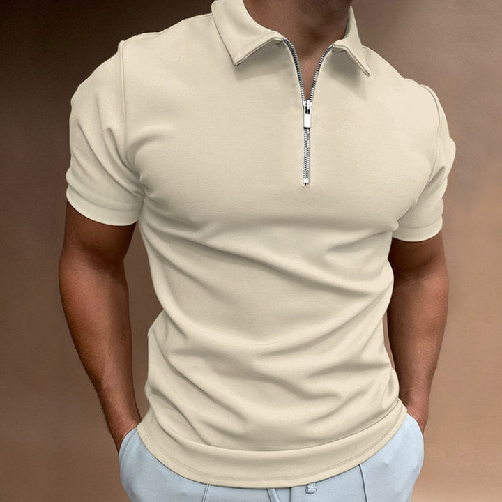 Herren-Poloshirt mit Reißverschluss für den Sommer – leicht, atmungsaktiv und stilvoll für warme Tage
