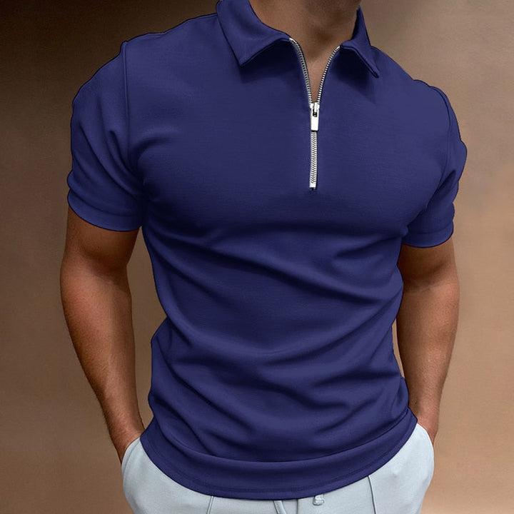Herren-Poloshirt mit Reißverschluss für den Sommer – leicht, atmungsaktiv und stilvoll für warme Tage