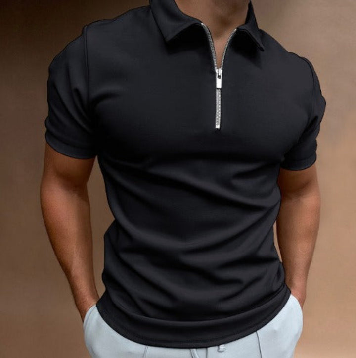 Herren-Poloshirt mit Reißverschluss für den Sommer – leicht, atmungsaktiv und stilvoll für warme Tage