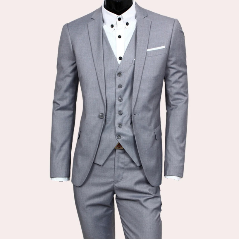 Herren Slim Fit 3-teiliges Anzug-Set - Birk