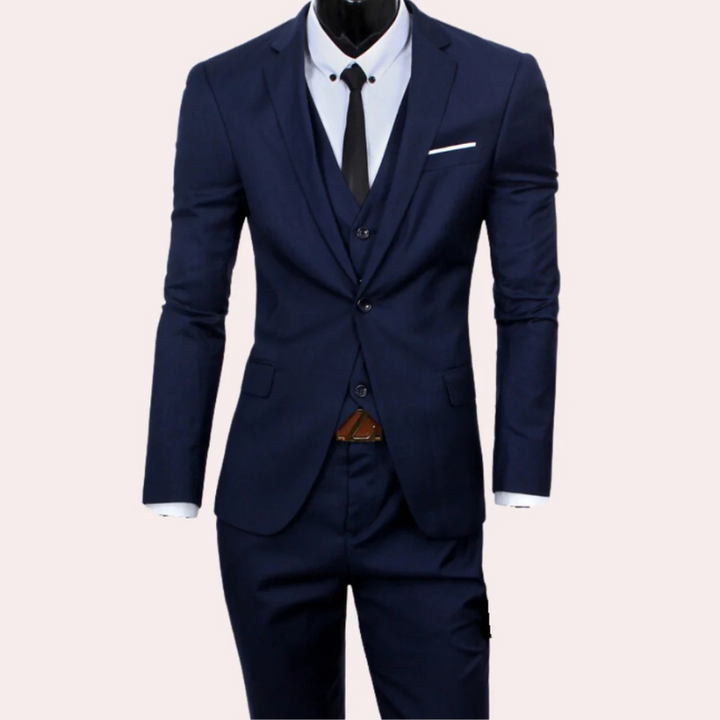 Herren Slim Fit 3-teiliges Anzug-Set - Birk