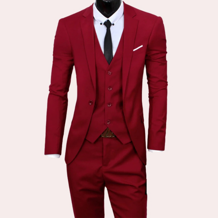 Herren Slim Fit 3-teiliges Anzug-Set - Birk
