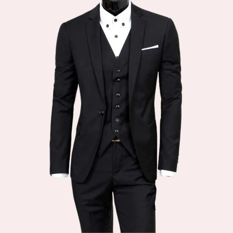 Herren Slim Fit 3-teiliges Anzug-Set - Birk
