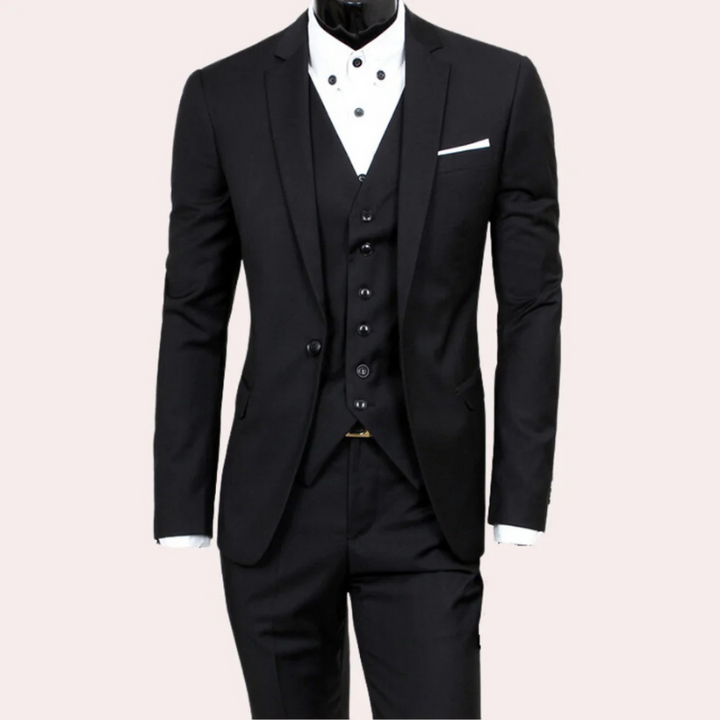 Herren Slim Fit 3-teiliges Anzug-Set - Birk