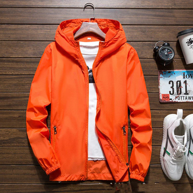  Wasserdichte Herrenjacke mit Kapuze, ideal für regnerisches Wetter und Outdoor-Aktivitäten