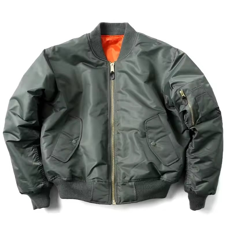 Herren lässige wasserdichte warme Bomberjacke, ideal für kalte Herbst- und Wintertage.