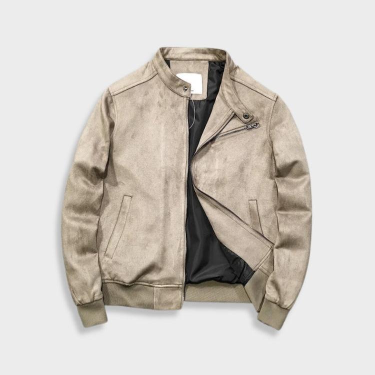 Klassische Herren-Wildlederjacke in elegantem und zeitlosem Design aus hochwertigem Material.