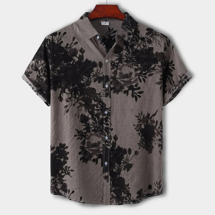 Slim-Fit-Herrenhemd mit floralem Muster – stilvoll, leicht und perfekt für den Sommer.