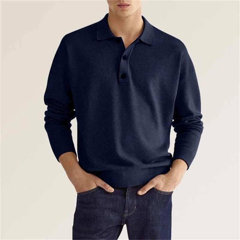 Zeitlos eleganter Pullover für Männer, ideal für kühle Herbst- und Wintertage