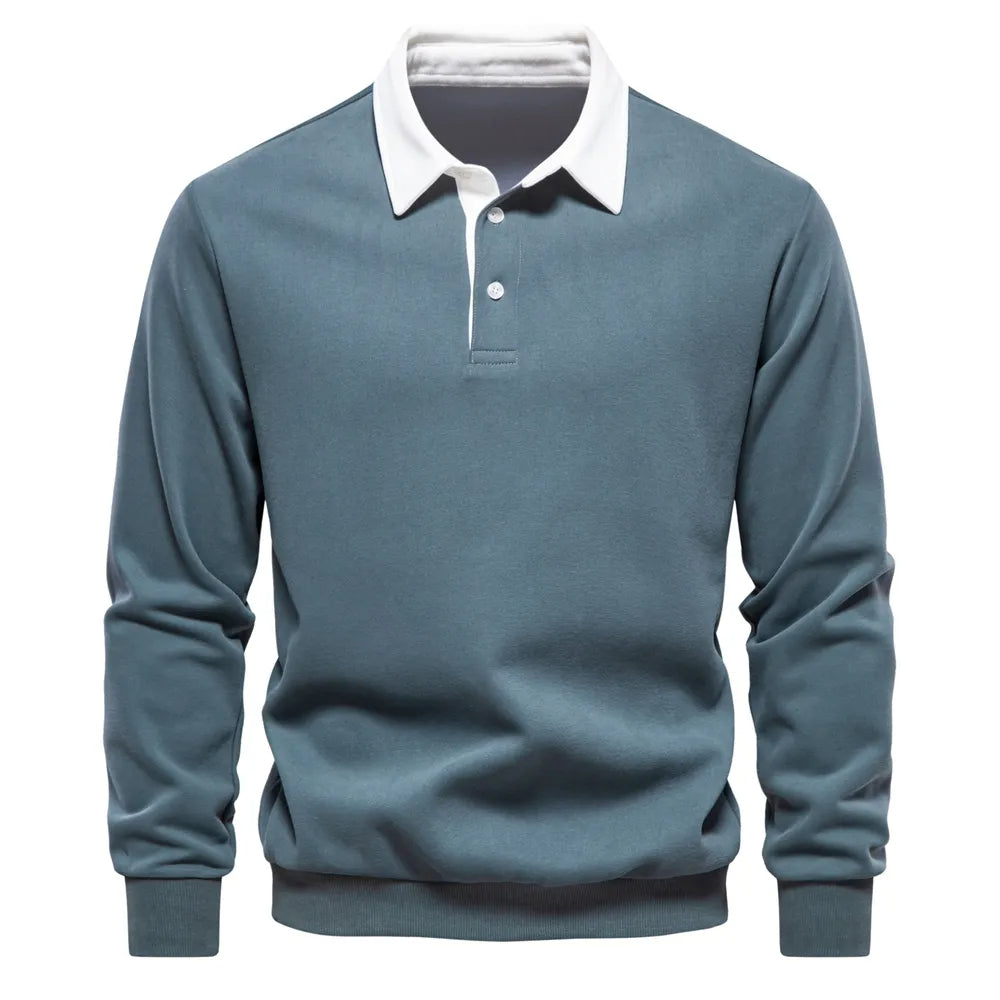 Klassisch eleganter Pullover für Männer, ideal für Herbst- und Wintertage, bietet Wärme und zeitlosen Stil
