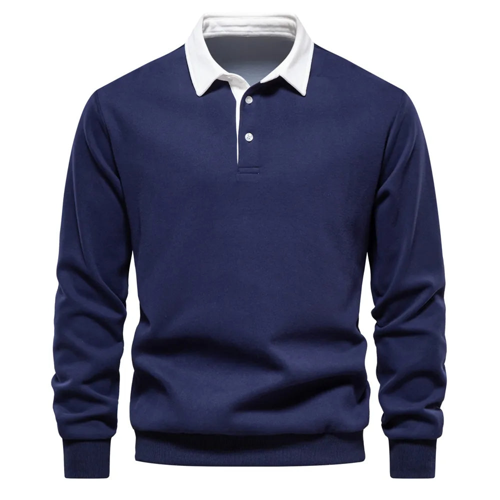 Klassisch eleganter Pullover für Männer, ideal für Herbst- und Wintertage, bietet Wärme und zeitlosen Stil