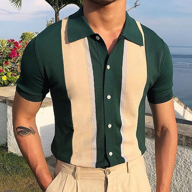 Klassisch gestreiftes Polohemd für den Sommer – stilvoll, atmungsaktiv & bequem.
