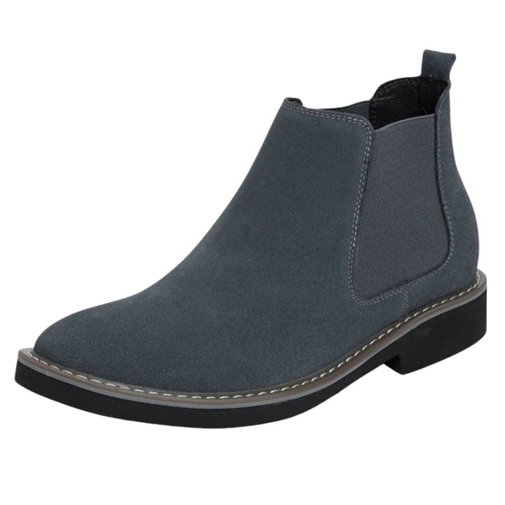 Klassische Chelsea-Stiefel aus Leder für Männer, ideal für Herbst- und Wintertage.