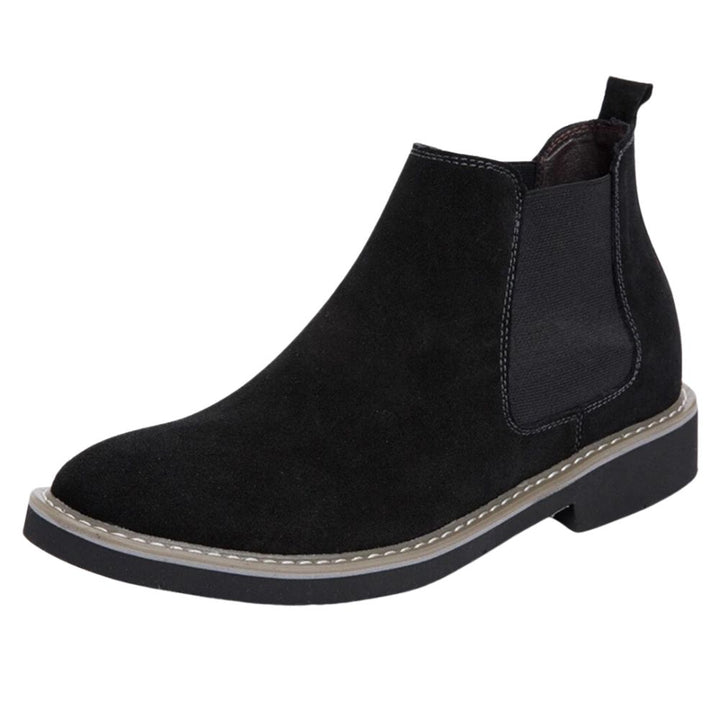Klassische Chelsea-Stiefel aus Leder für Männer, ideal für Herbst- und Wintertage.
