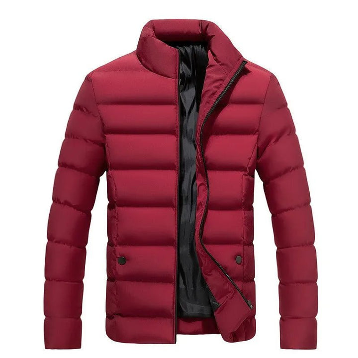 Klassische Herren-Winterjacke mit Steppmuster, warm und stilvoll.