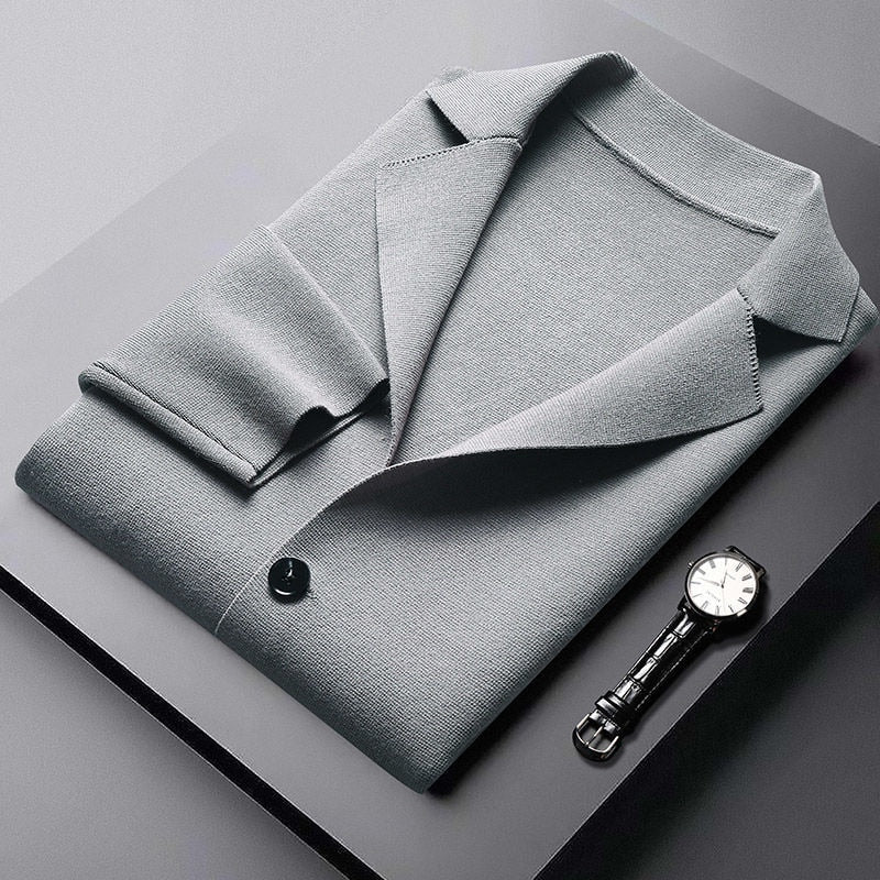 Klassische Premium-Strickjacke für Männer, ideal für kühle Herbst- und Wintertage
