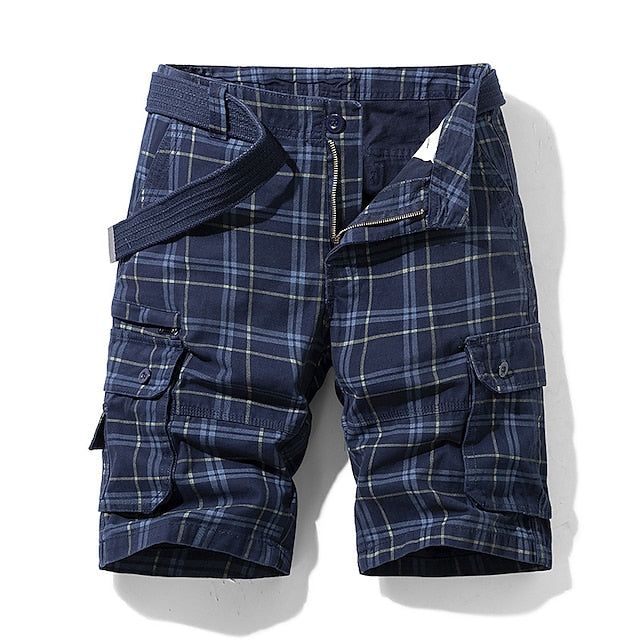 Klassische Sommer-Cargo-Shorts mit mehreren Taschen für einen lässigen Look