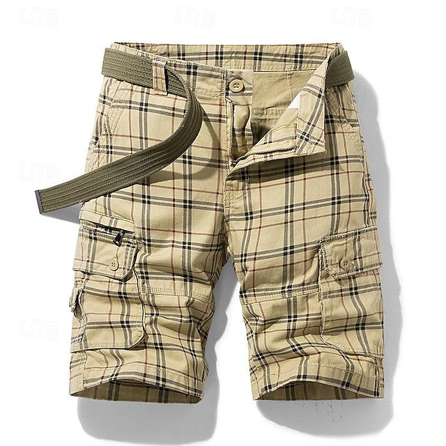 Klassische Sommer-Cargo-Shorts mit mehreren Taschen für einen lässigen Look