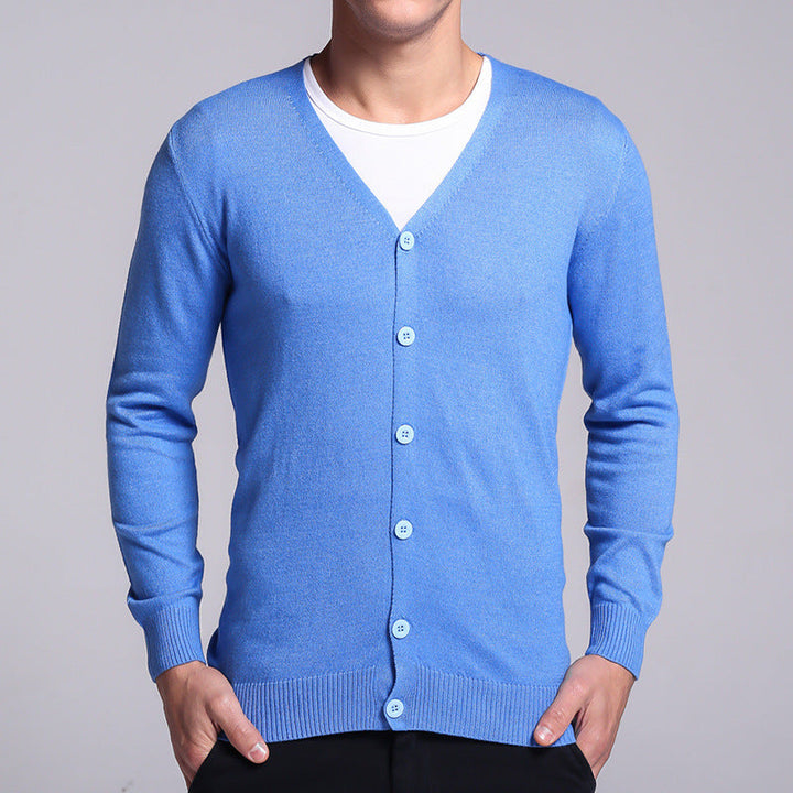 Klassische Herren-Strickjacke mit Knopfleiste, ideal für elegante und lässige Outfits an kühleren Tagen