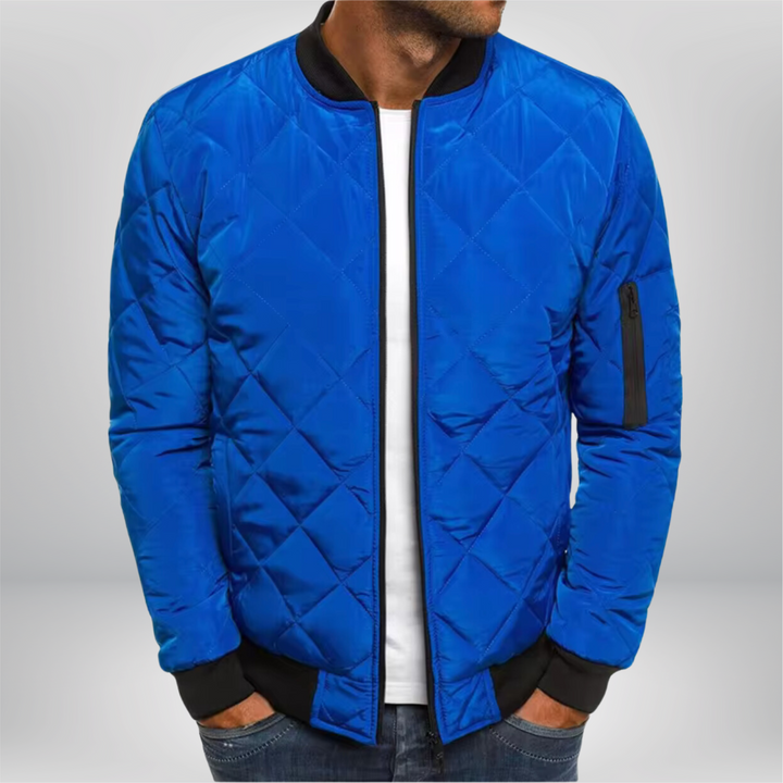 Klassische Winter-Bomberjacke für Männer, ideal für kalte Herbst- und Wintertage.