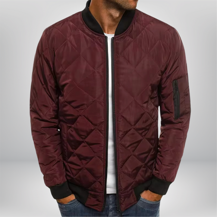 Klassische Winter-Bomberjacke für Männer, ideal für kalte Herbst- und Wintertage.