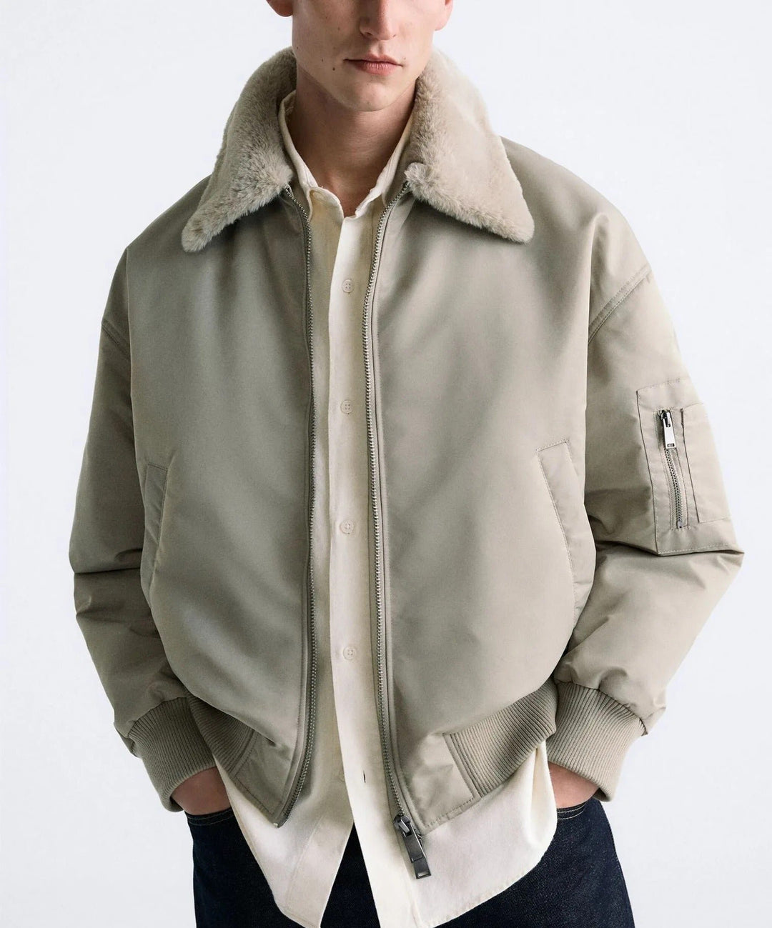 Klassische Winterjacke für Männer, ideal für kalte Herbst- und Wintertage