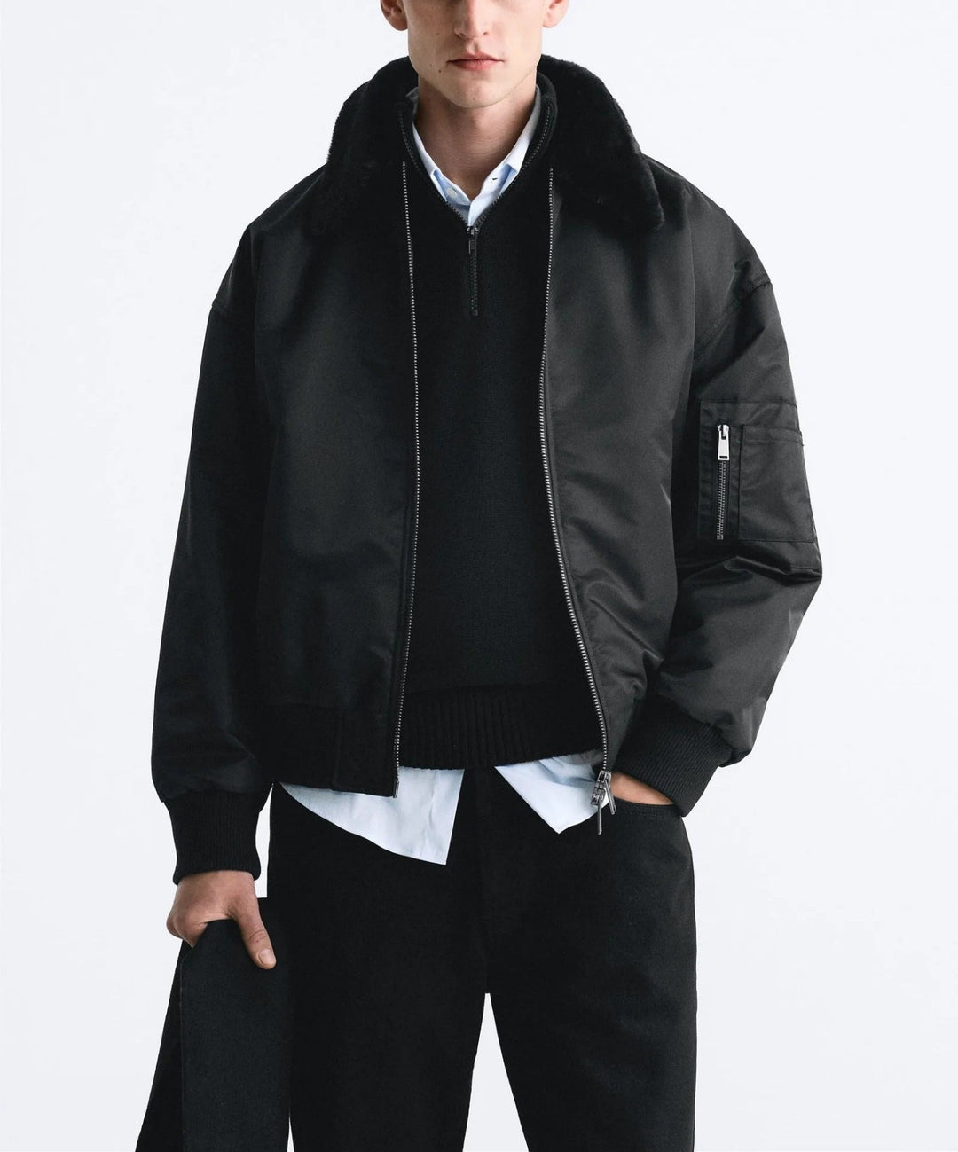 Klassische Winterjacke für Männer, ideal für kalte Herbst- und Wintertage