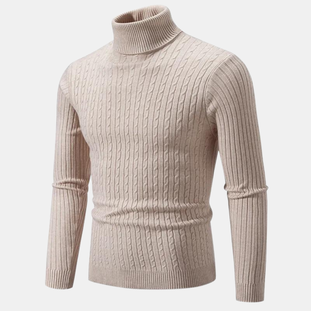 Klassischer Rollkragenpullover für Männer, ideal für elegante und bequeme Herbst- und Winterlooks.