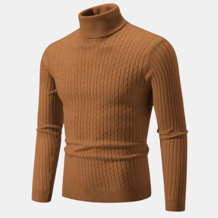 Klassischer Rollkragenpullover für Männer, ideal für elegante und bequeme Herbst- und Winterlooks.