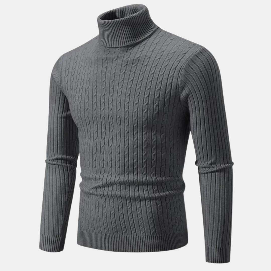 Klassischer Rollkragenpullover für Männer, ideal für elegante und bequeme Herbst- und Winterlooks.