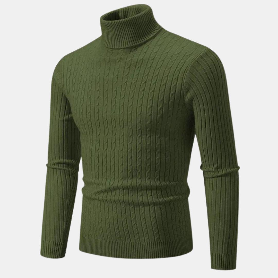 Klassischer Rollkragenpullover für Männer, ideal für elegante und bequeme Herbst- und Winterlooks.
