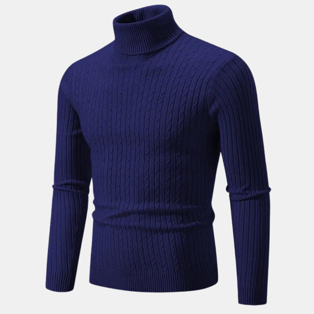 Klassischer Rollkragenpullover für Männer, ideal für elegante und bequeme Herbst- und Winterlooks.