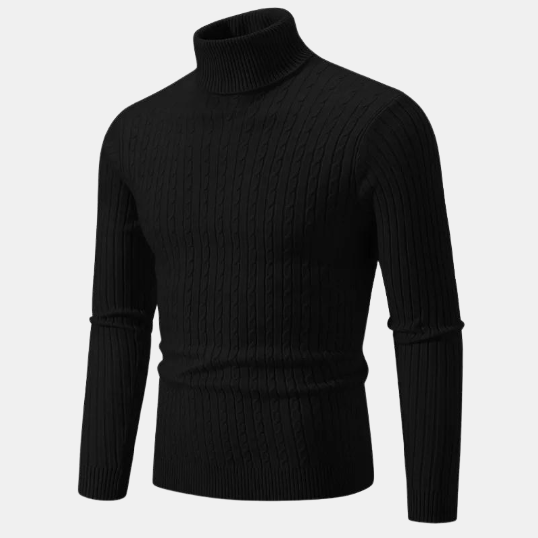 Klassischer Rollkragenpullover für Männer, ideal für elegante und bequeme Herbst- und Winterlooks.