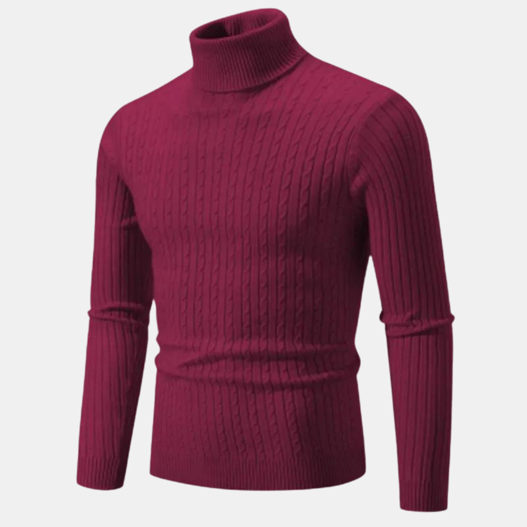 Klassischer Rollkragenpullover für Männer, ideal für elegante und bequeme Herbst- und Winterlooks.