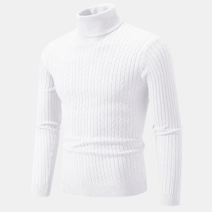 Klassischer Rollkragenpullover für Männer, ideal für elegante und bequeme Herbst- und Winterlooks.