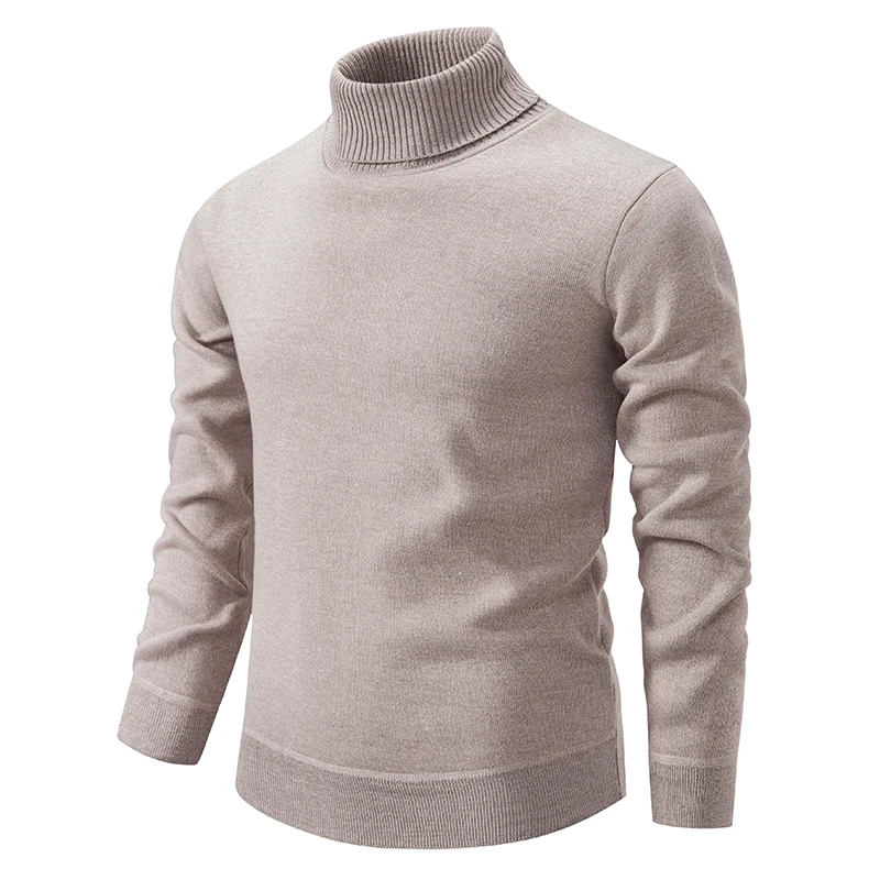 Klassischer warmer Rollkragenpullover für Männer, ideal für Herbst- und Wintertage, mit elegantem Design und hohem Tragekomfort