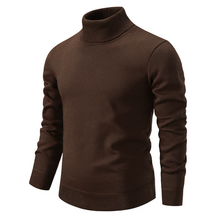 Klassischer warmer Rollkragenpullover für Männer, ideal für Herbst- und Wintertage, mit elegantem Design und hohem Tragekomfort