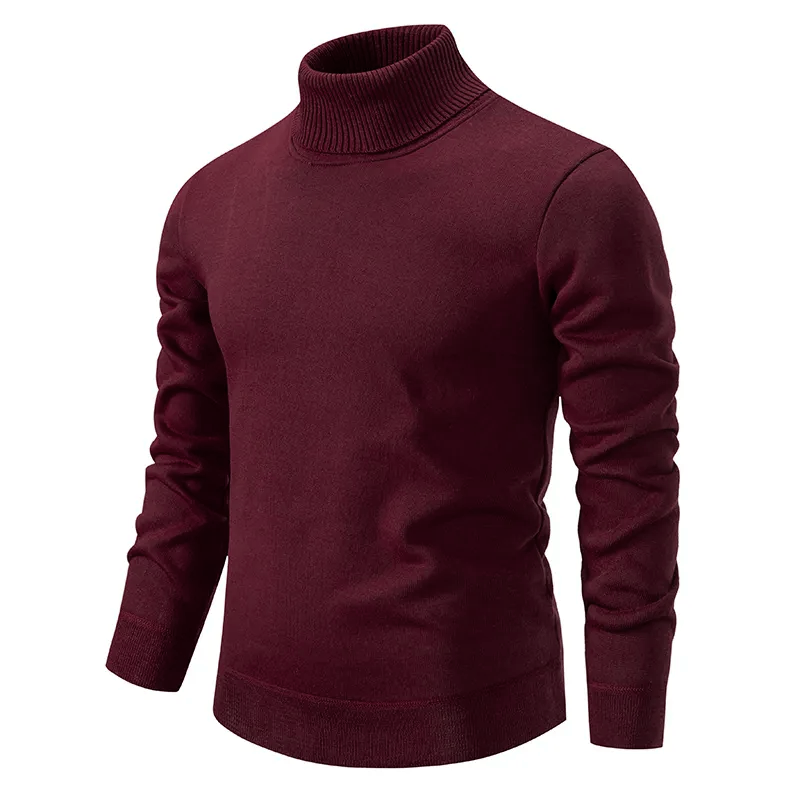 Klassischer warmer Rollkragenpullover für Männer, ideal für Herbst- und Wintertage, mit elegantem Design und hohem Tragekomfort