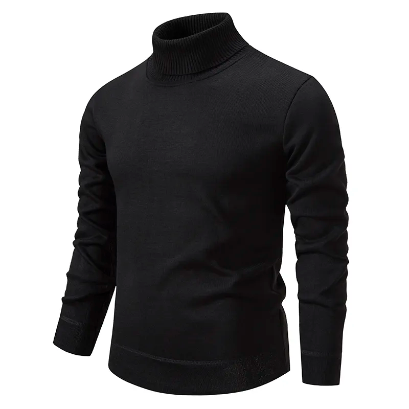 Klassischer warmer Rollkragenpullover für Männer, ideal für Herbst- und Wintertage, mit elegantem Design und hohem Tragekomfort