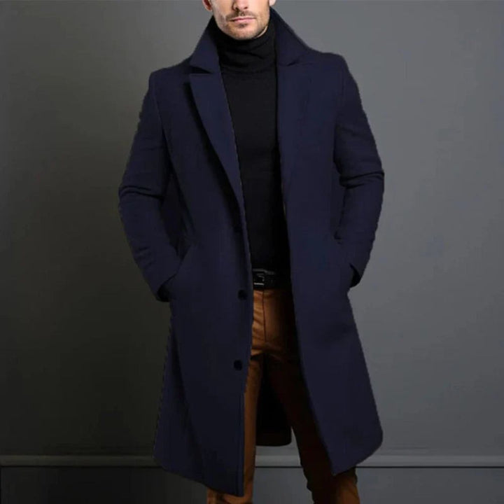 Klassischer Wintermantel für Männer – ideal für kalte Herbst- und Wintertage
