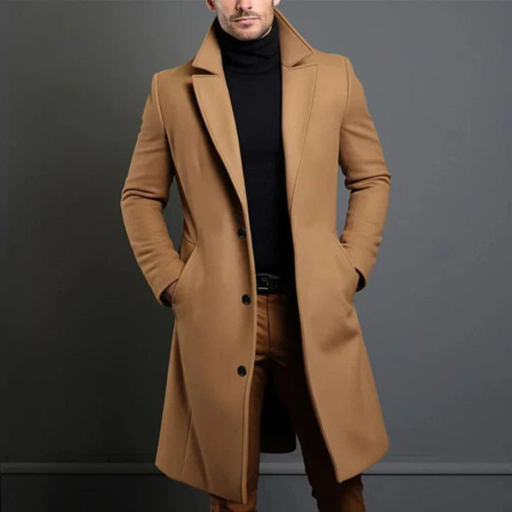 Klassischer Wintermantel für Männer – ideal für kalte Herbst- und Wintertage