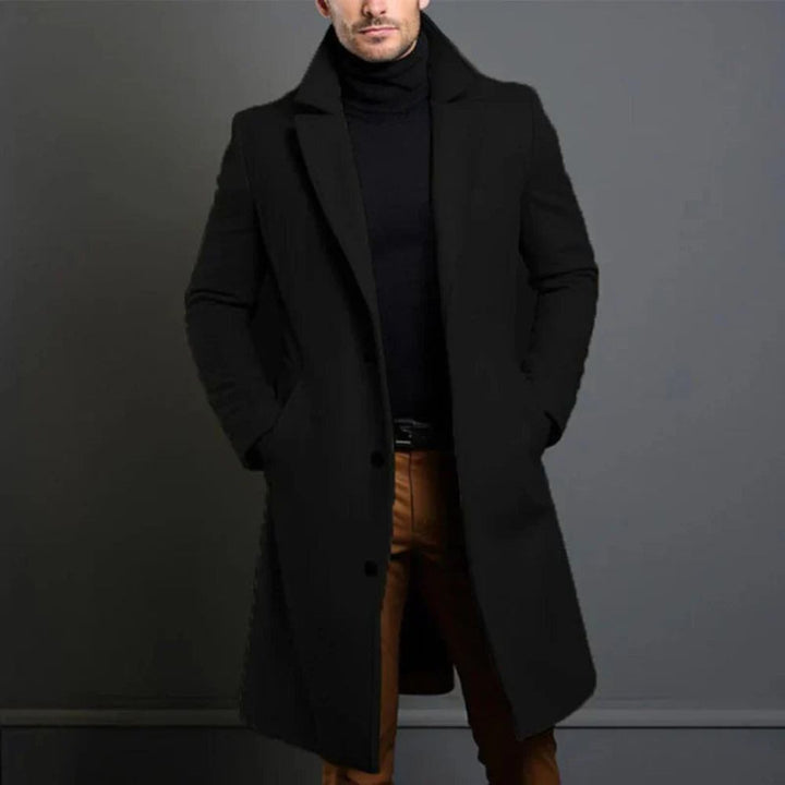 Klassischer Wintermantel für Männer – ideal für kalte Herbst- und Wintertage