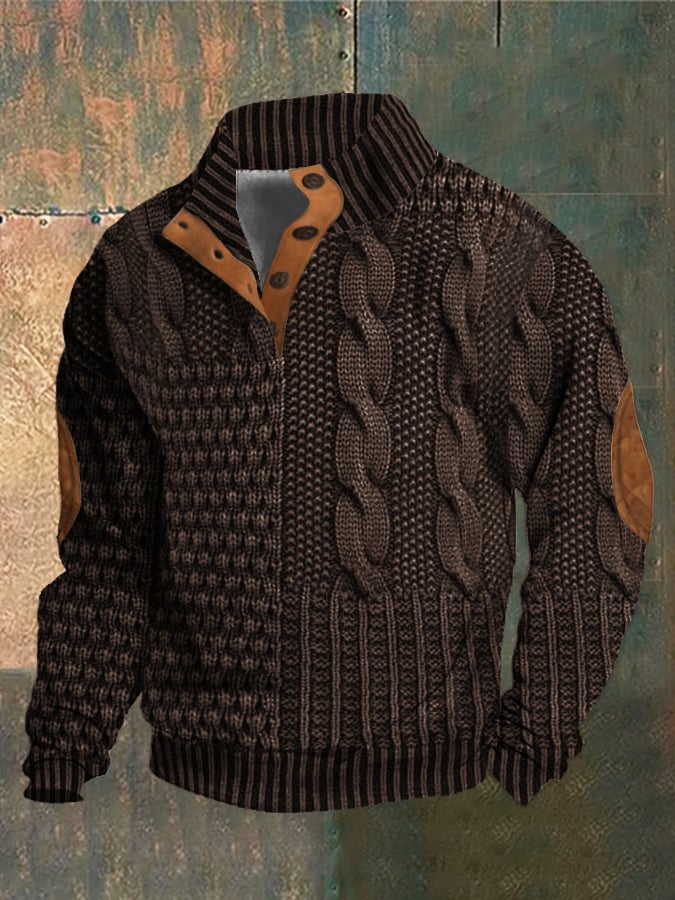 Klassischer Winterpullover für Männer – zeitloses Design und behagliche Wärme für Herbst- und Wintertage.