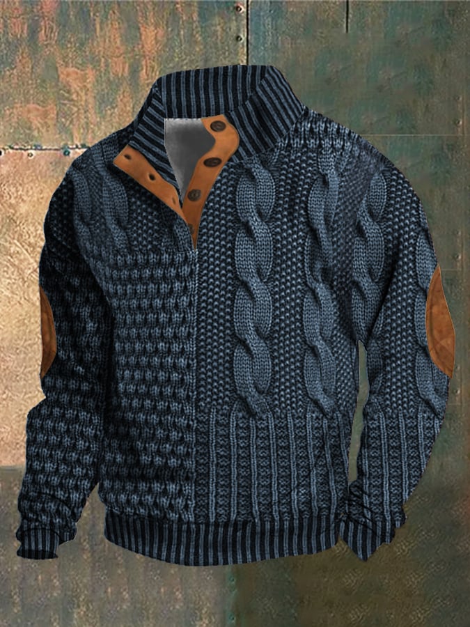 Klassischer Winterpullover für Männer – zeitloses Design und behagliche Wärme für Herbst- und Wintertage.