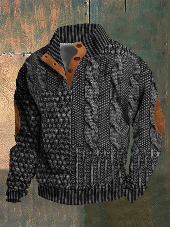 Klassischer Winterpullover für Männer – zeitloses Design und behagliche Wärme für Herbst- und Wintertage.