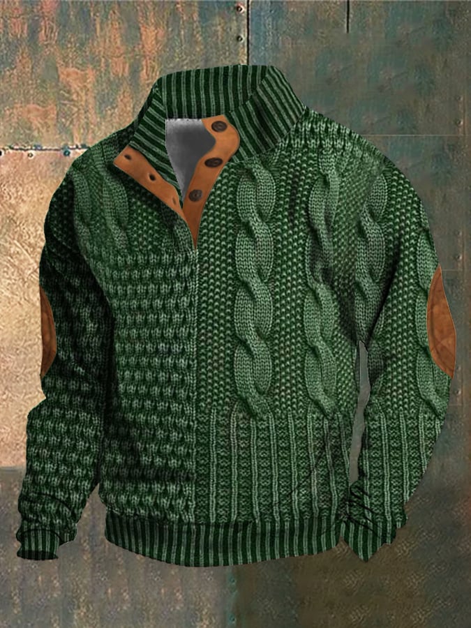 Klassischer Winterpullover für Männer – zeitloses Design und behagliche Wärme für Herbst- und Wintertage.
