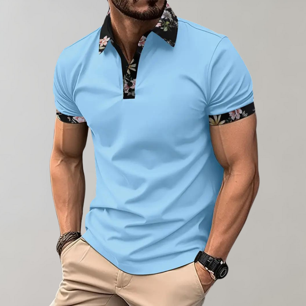 Klassisches und atmungsaktives Sommerhemd für Herren – ideal für warme Tage.